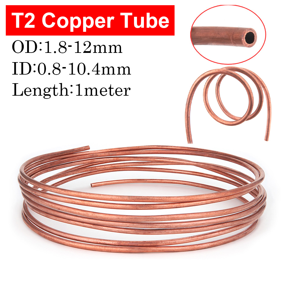 Copper Wire Roll - 1 メートル T2 軟銅管 銅管コイル 外径