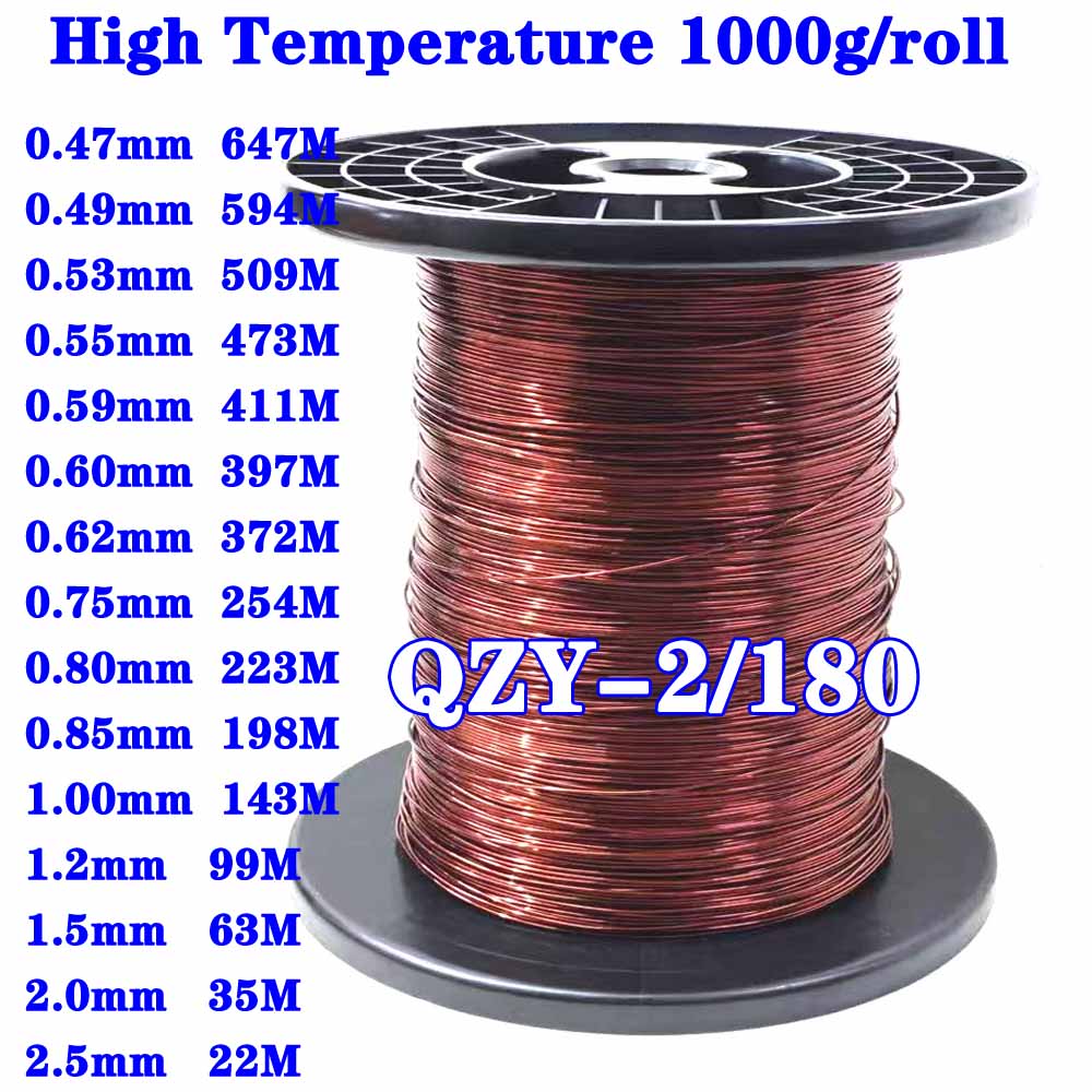 1kg/ロール エナメル線 QZY-2/180 グレード 高 - Copper Wire Roll のレビューと価格