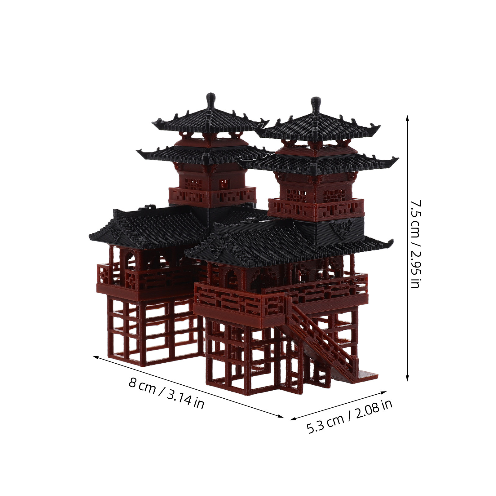 ミニチュアの双塔仏像のデザイン。盆栽庭園、妖精の庭、水槽、卓 - Bonsai Garden Landscape Design のレビューと価格