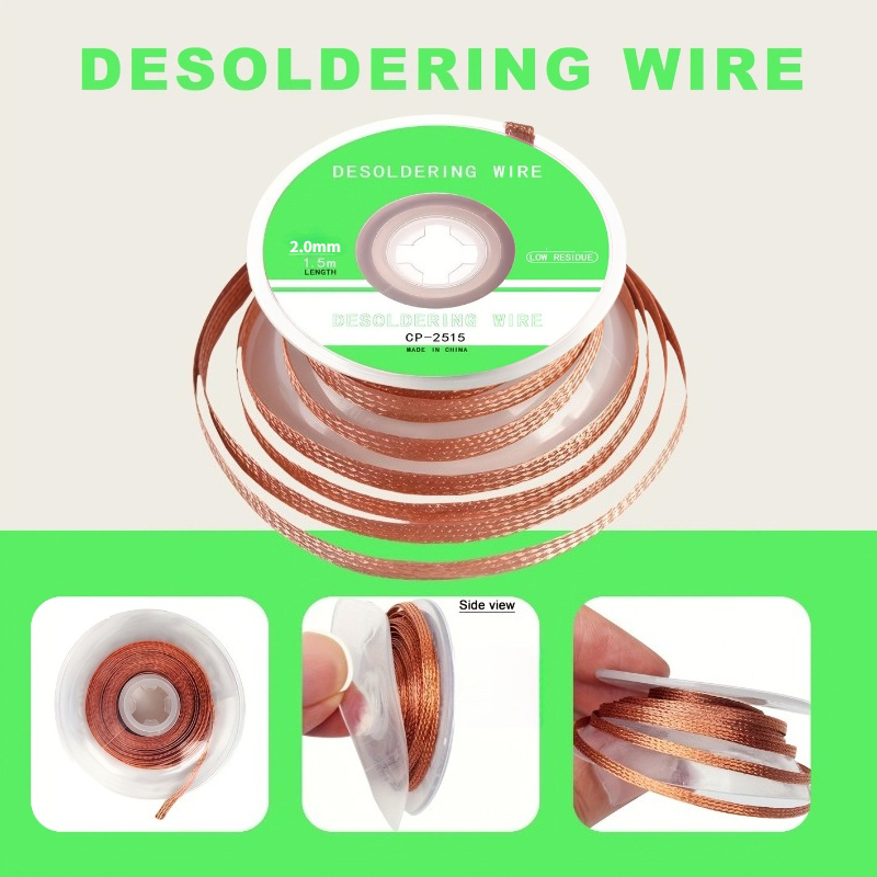 ノーケアはんだ除去用銅製はんだ除去ワイヤー、はんだ除去ロール - Copper Wire Roll のレビューと価格