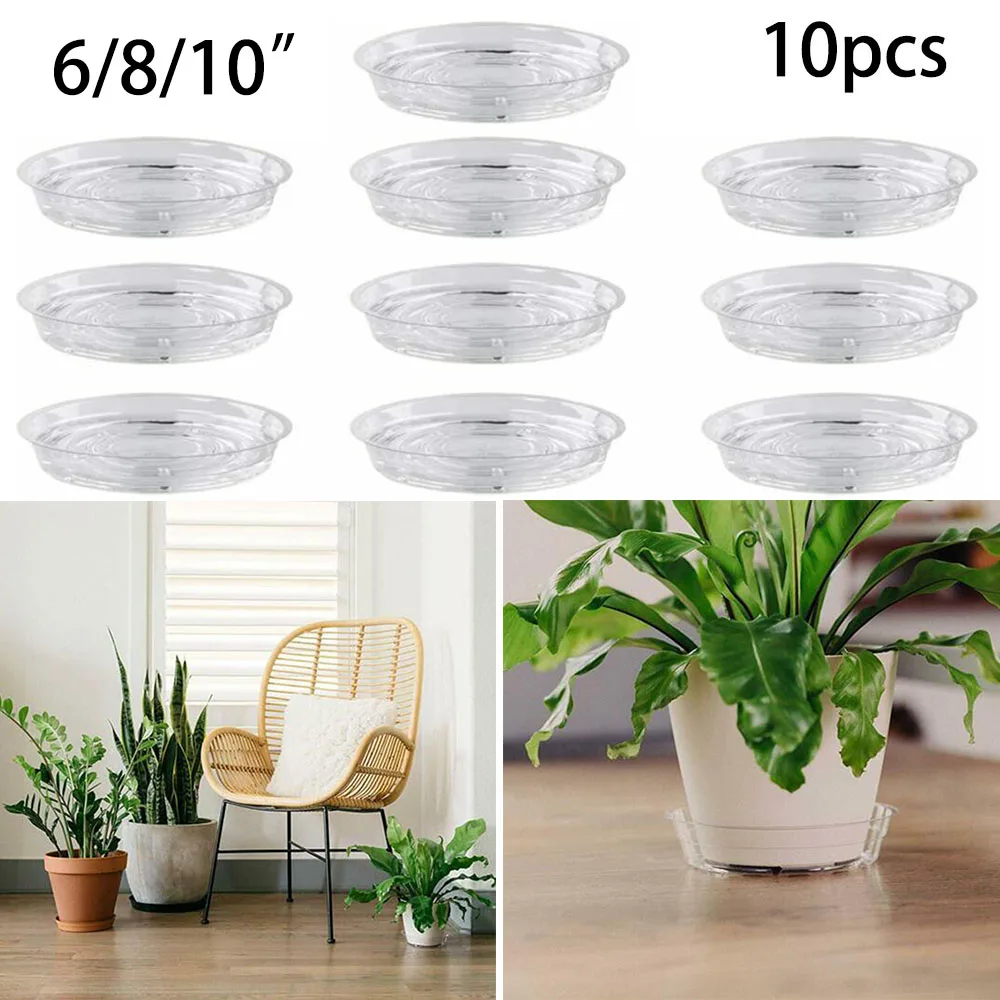 10 個園芸植物受け皿ドリップトレイキャッチ水ペットラウンド - Drip Tray Saucer のレビューと価格