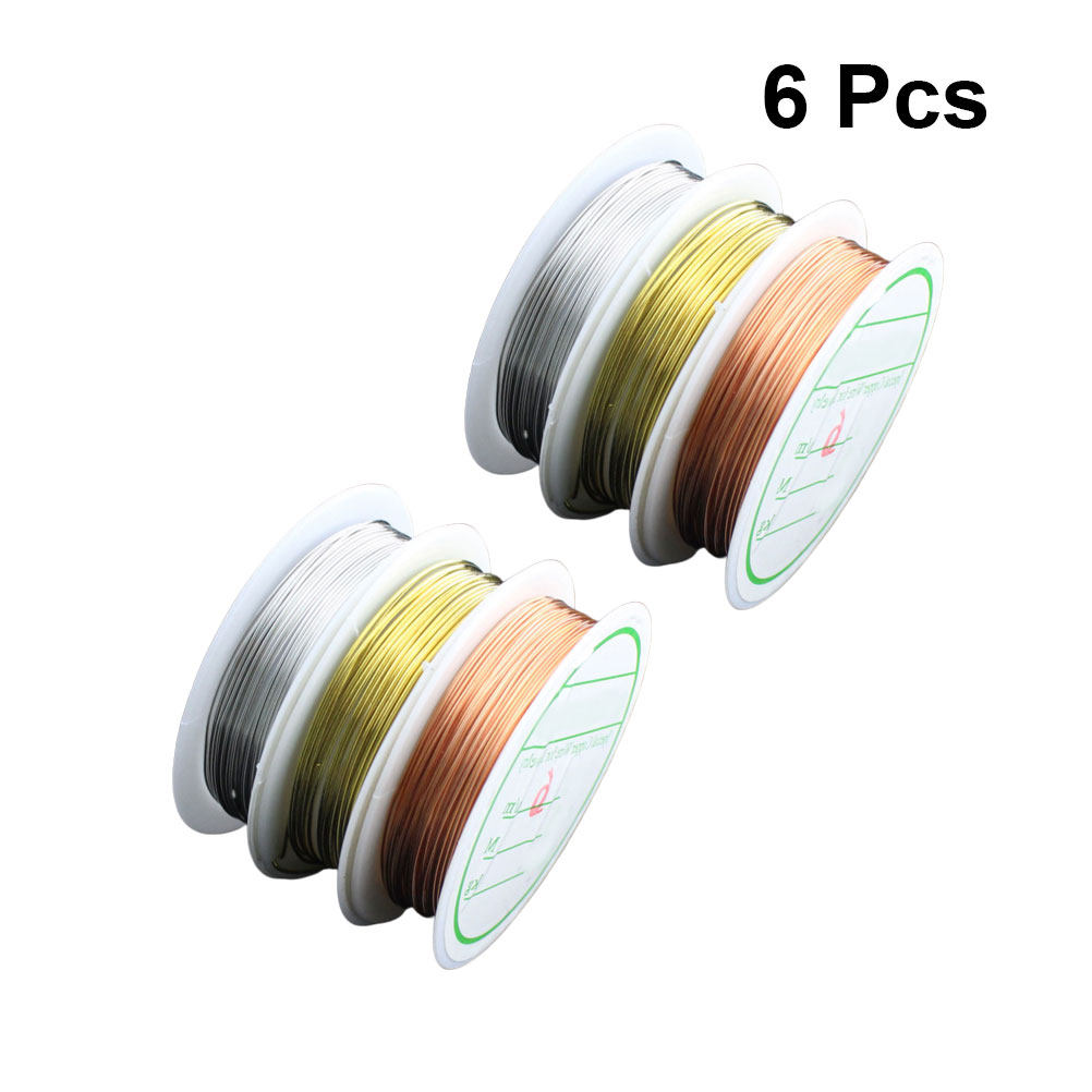 6ロール入り、色付きの銅線。柔軟性があり、柔らかいので、DI - Copper Wire Roll のレビューと価格